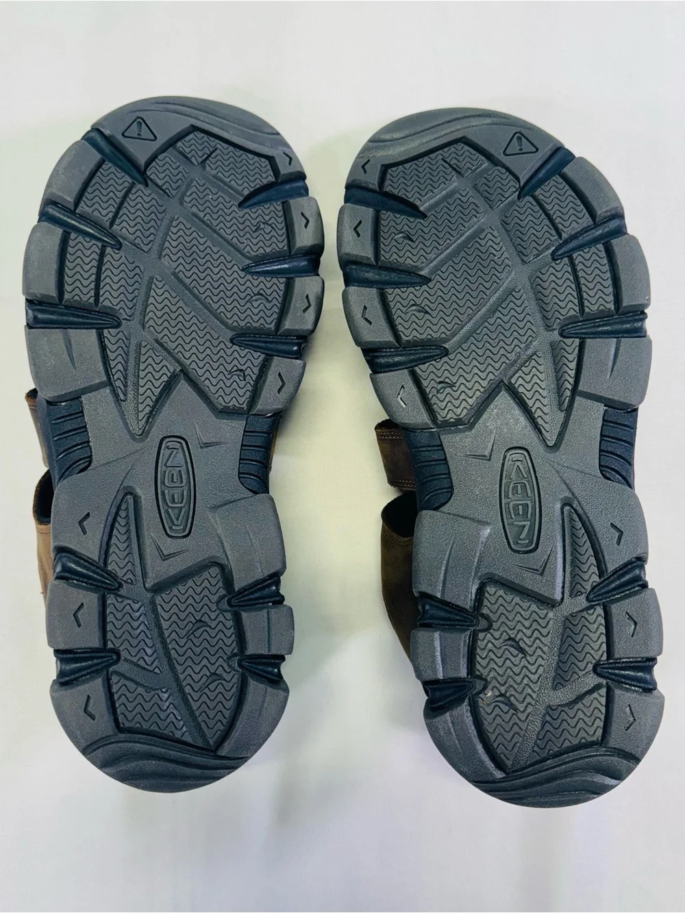 Keen Brown Leather Men's Closed-Toe Fisherman Sandals
